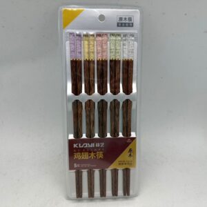 B58034 筷芝五彩雞翅木筷5雙入 25cm