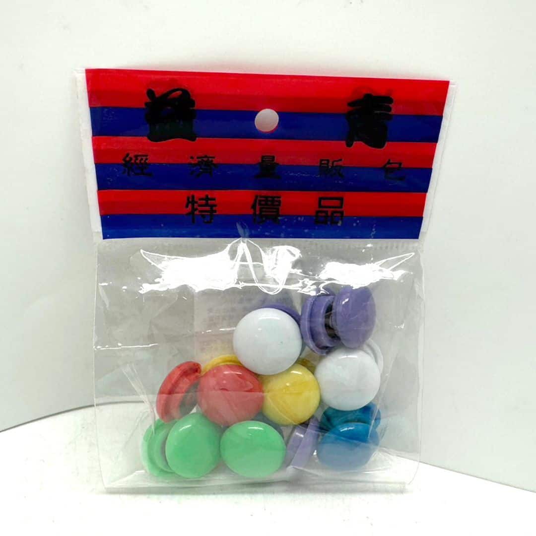 WY0541 益青彩色磁鐵特價包 2cm 合色 18入