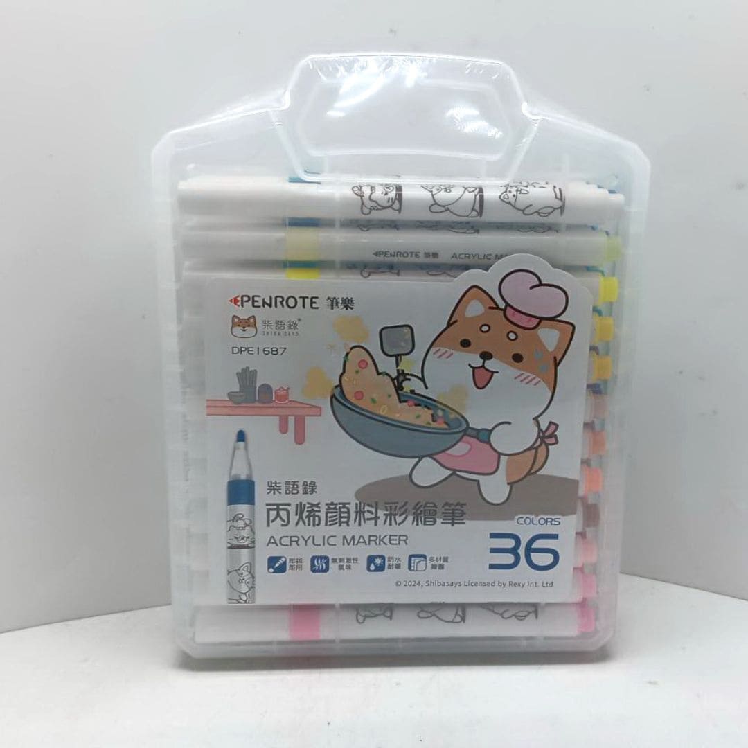 WY2086 筆樂柴語錄丙烯顏料彩繪筆 36色