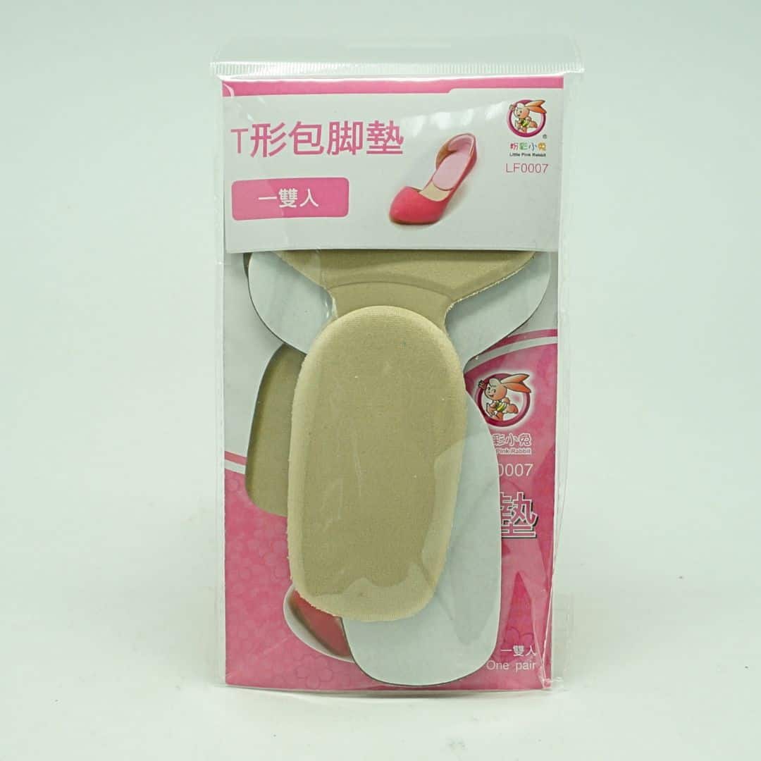 E91498 粉彩小兔T型包腳墊 2入