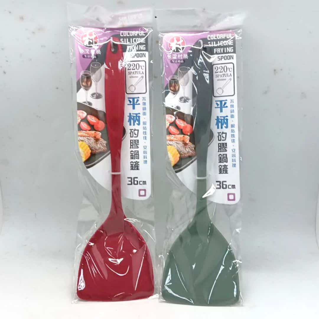 B600864 平柄矽膠鍋鏟 279288(36cm)-3 B600864 村騰平柄矽膠鍋鏟 36cm