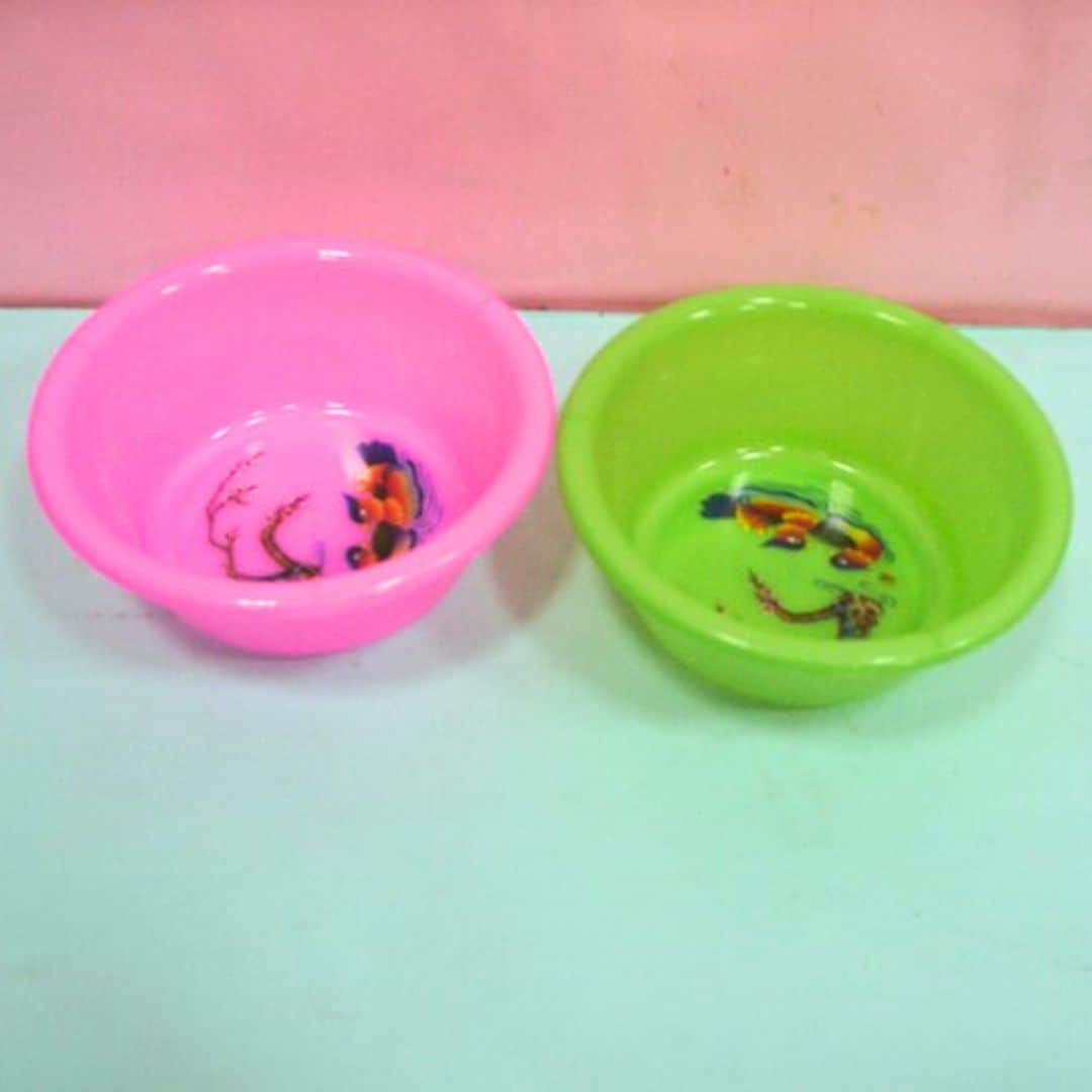 W30571 力銘塑膠印花浴盆18cm