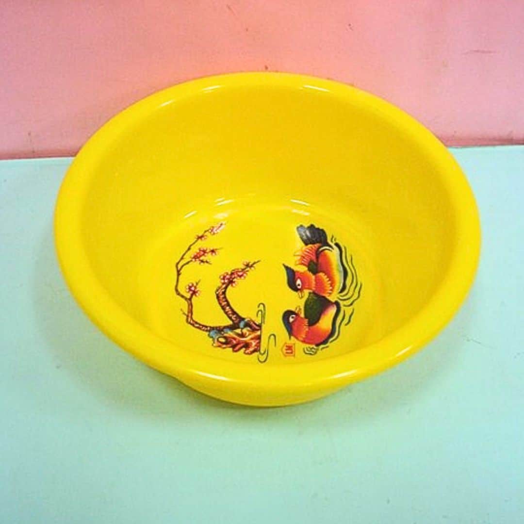 W30574 力銘塑膠印花浴盆 24cm