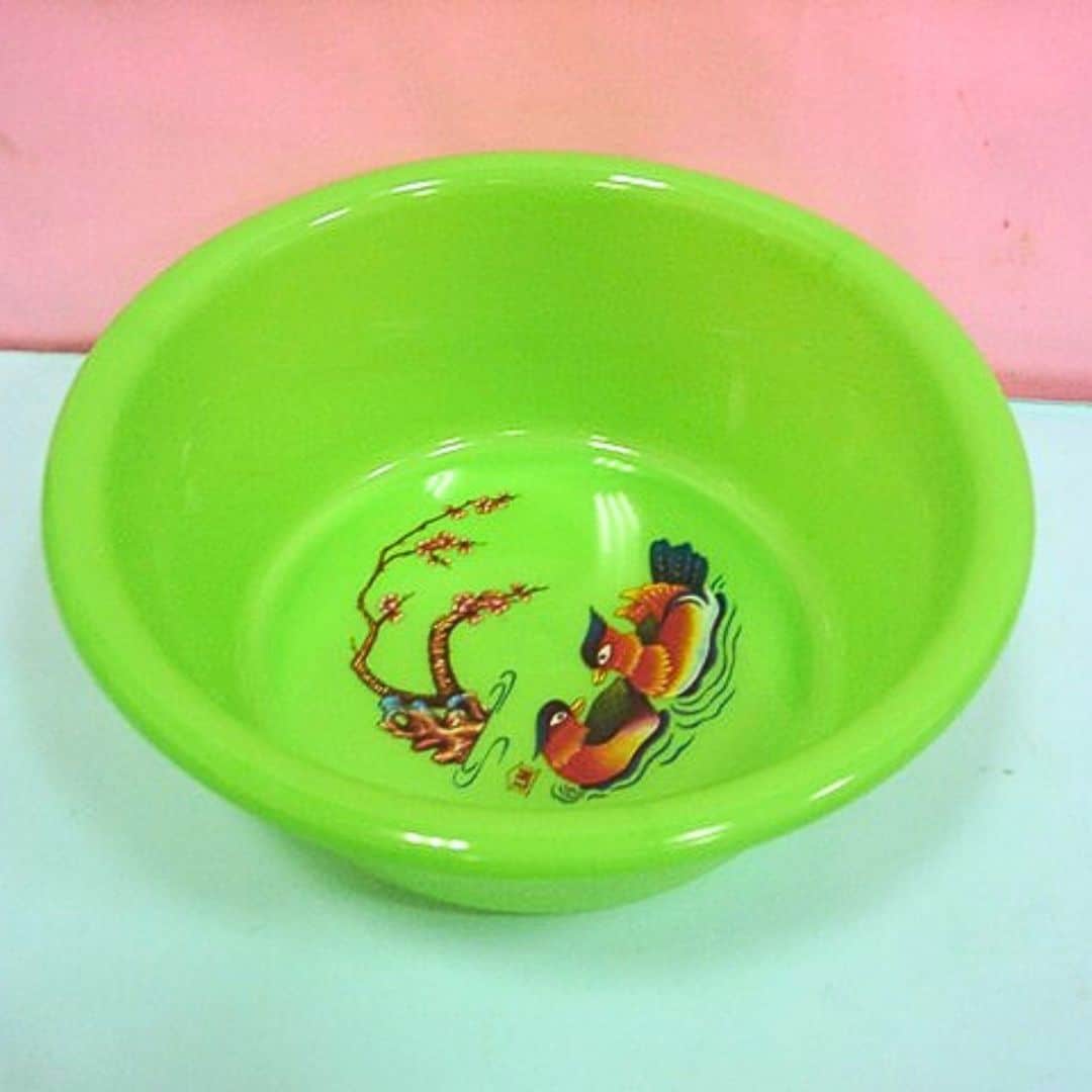 W30575 力銘塑膠印花浴盆 26cm