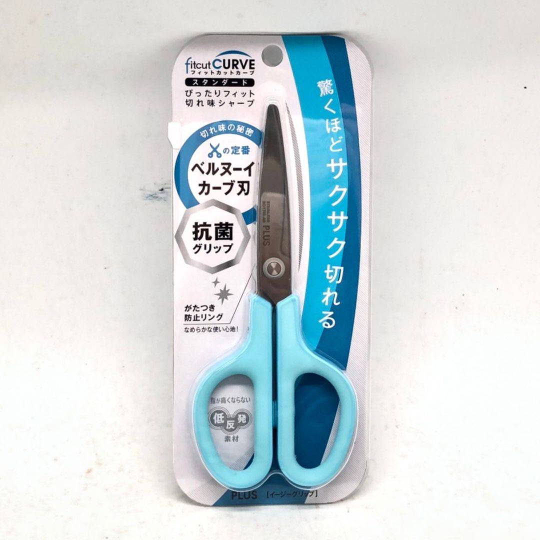 Y43814B PLUS抗菌剪刀 藍色