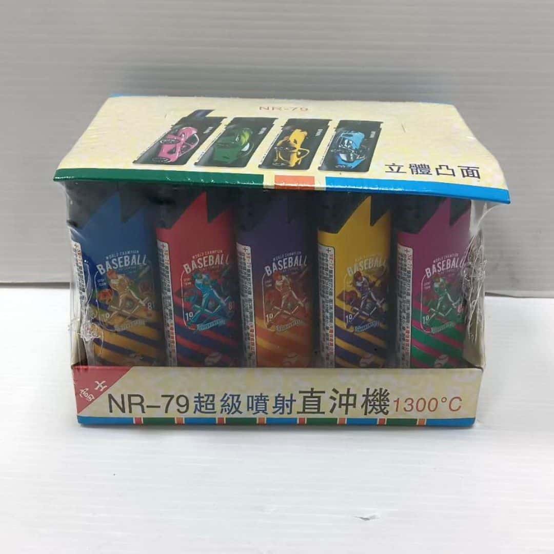 B10551C 富士噴射直沖打火機 棒球款 25入