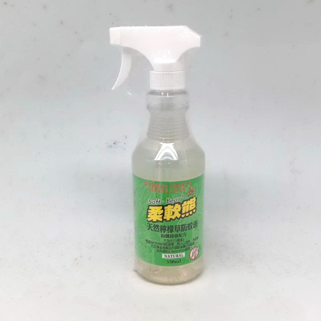 B401839 柔軟熊天然檸檬草防蚊液 550ml