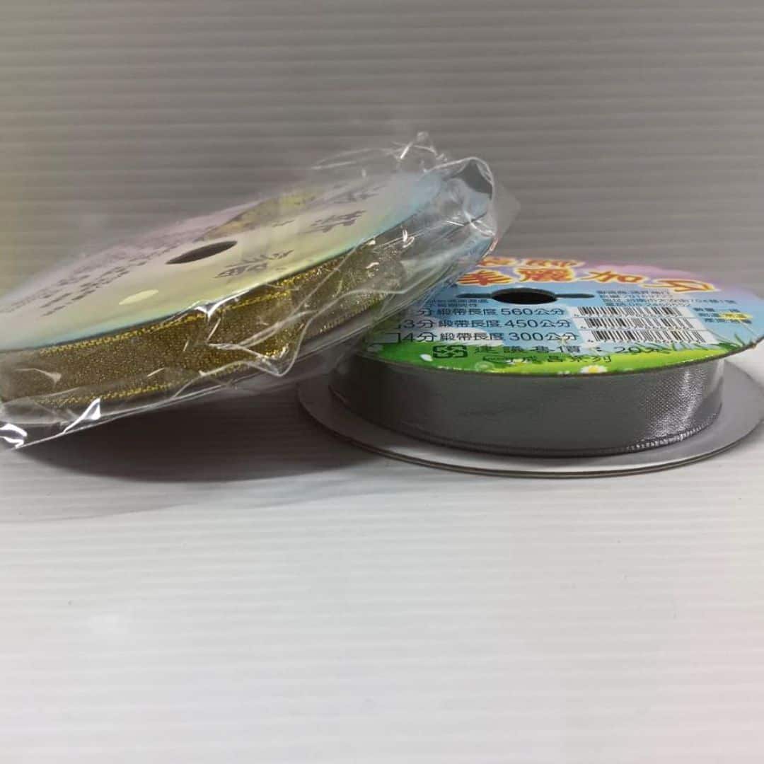 K0005M 波絲貓20元緞帶 3分 金色