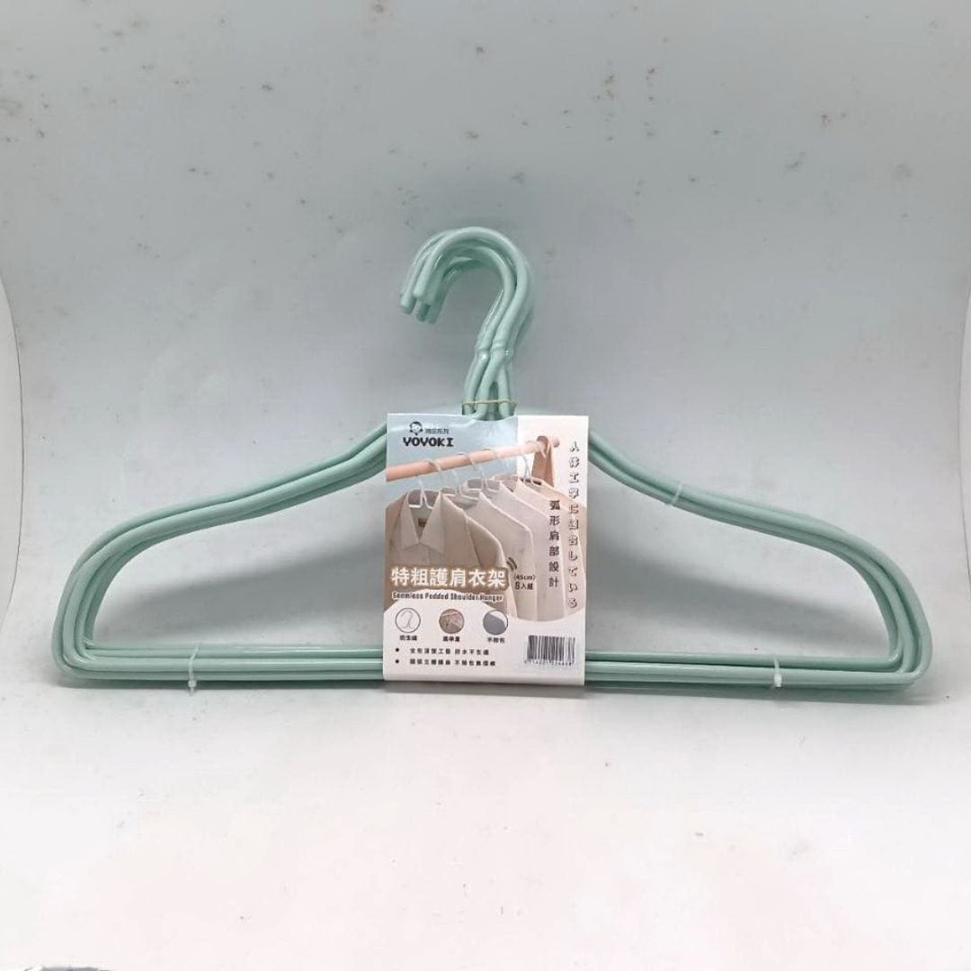 P97582 YOYOKI樂活家特粗護肩衣架 45cm 8入