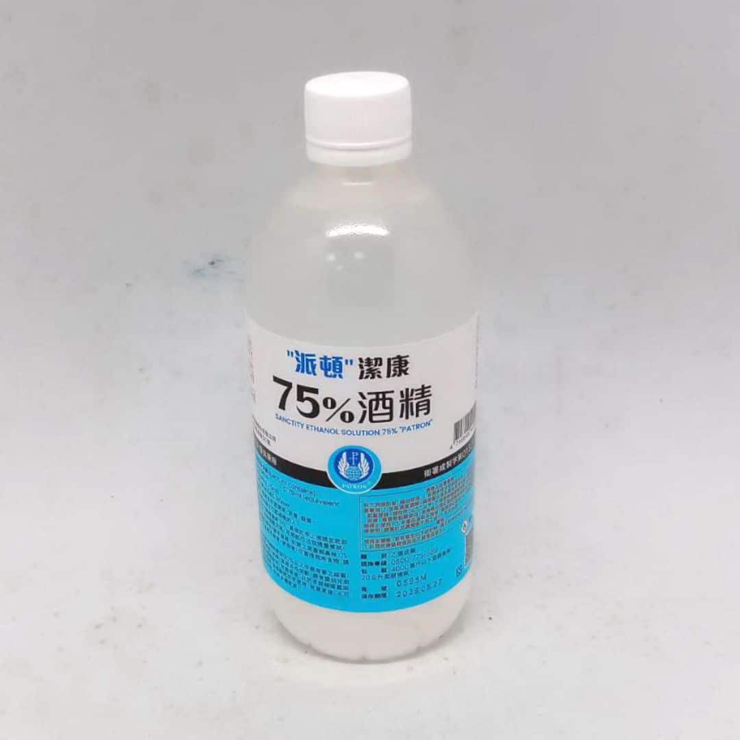 B625526 派頓潔康平頭75%酒精 500ml