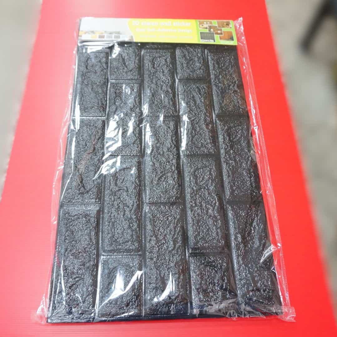 P6996A 防撞隔音壁貼 70x39cm 黑色 4入