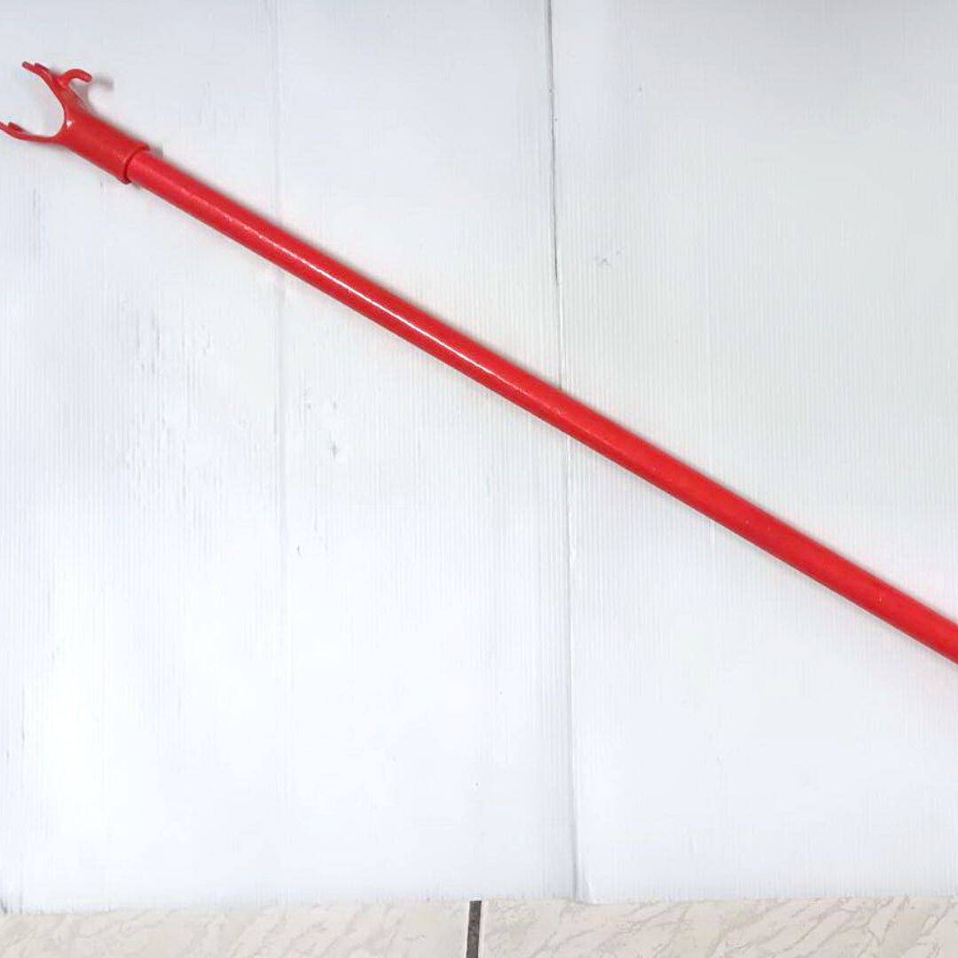 P9803 潔田屋撐衣架紅竹竿叉 113cm