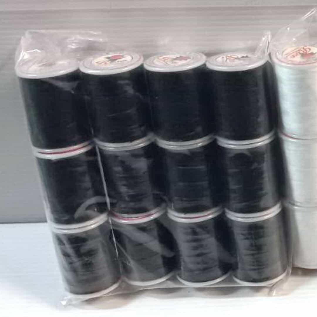 R0424B 裁縫車專用線 黑色 12入