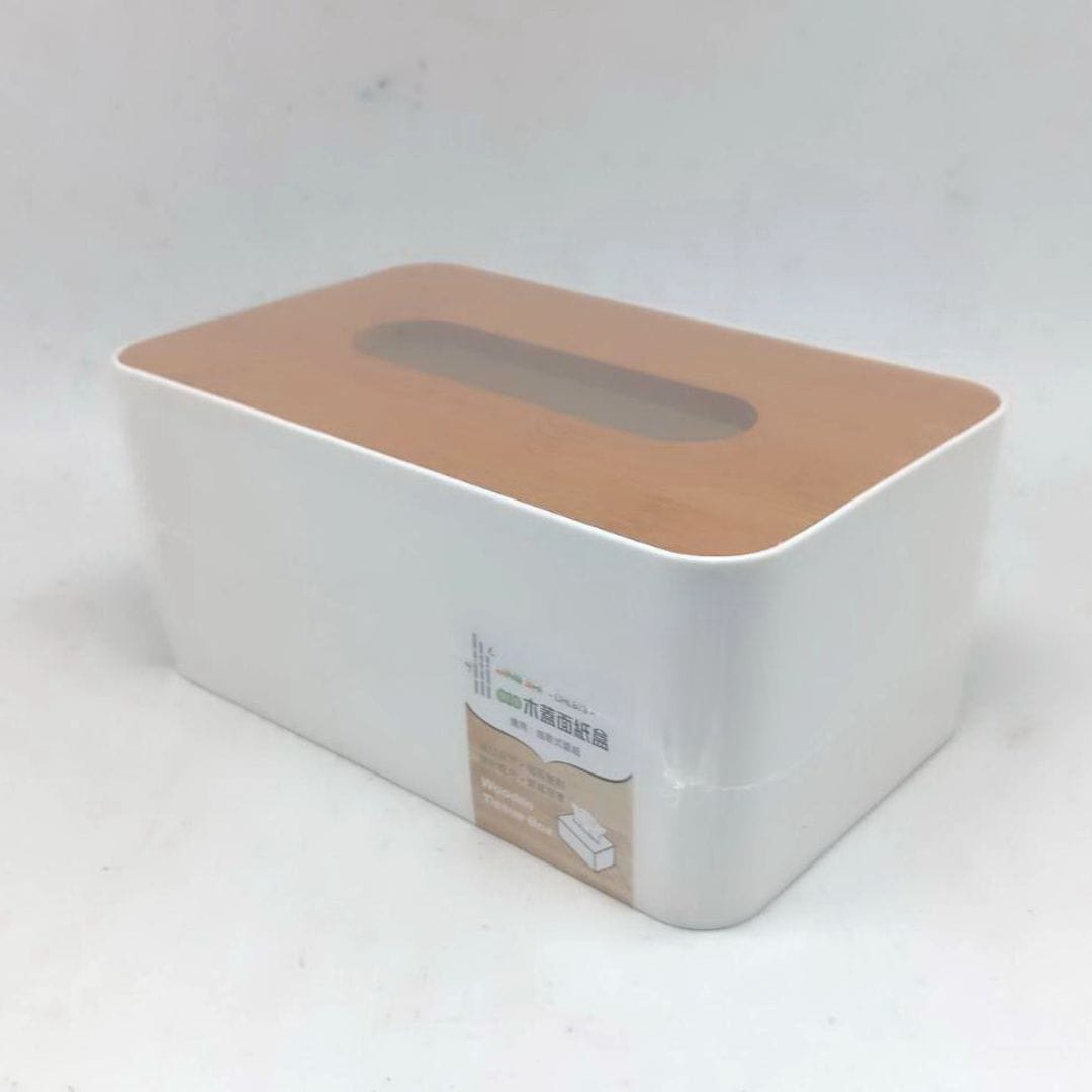 R22194 名仕簡約風木蓋面紙盒 21.5x13x9.5cm