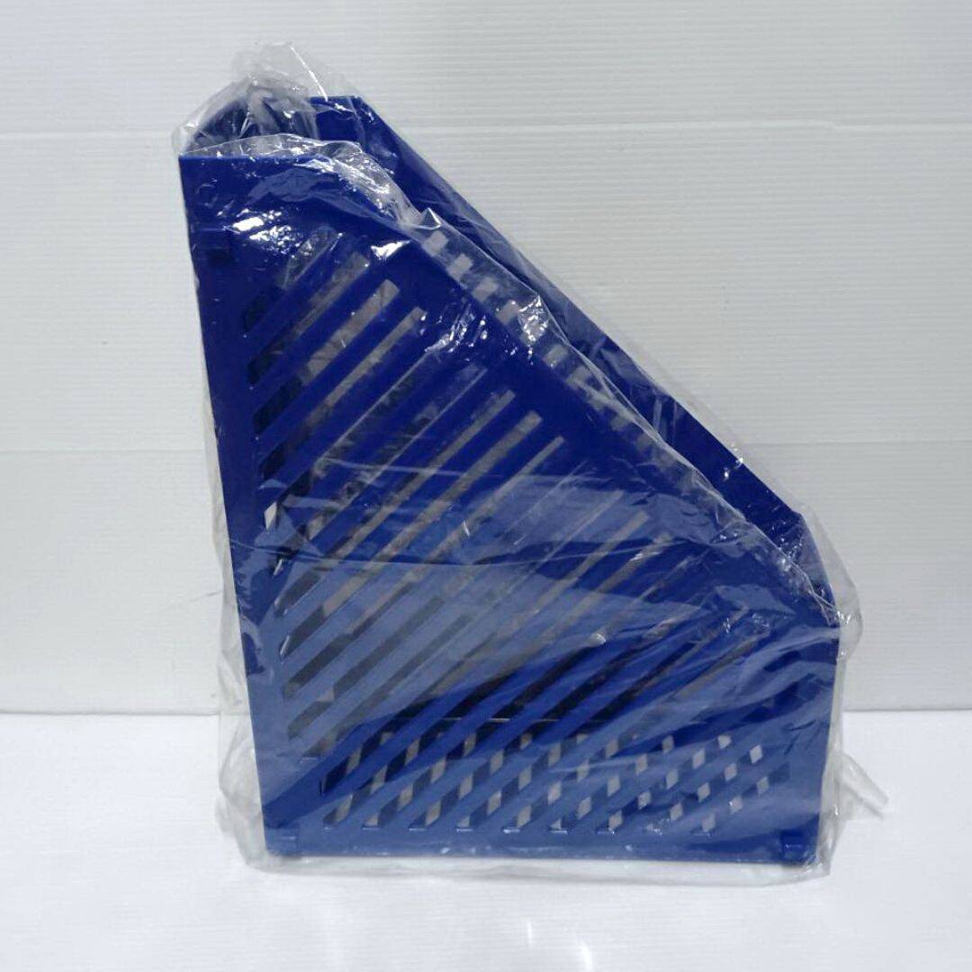 R8618C 宏文一體成型雜誌架 深藍色 25x9x31.5cm