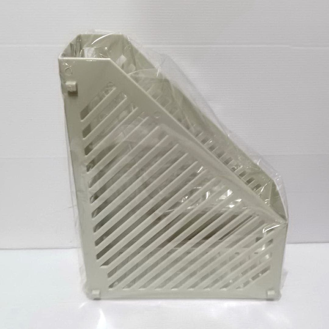 R8618E 宏文一體成型雜誌架 淺灰色 25x9x31.5cm