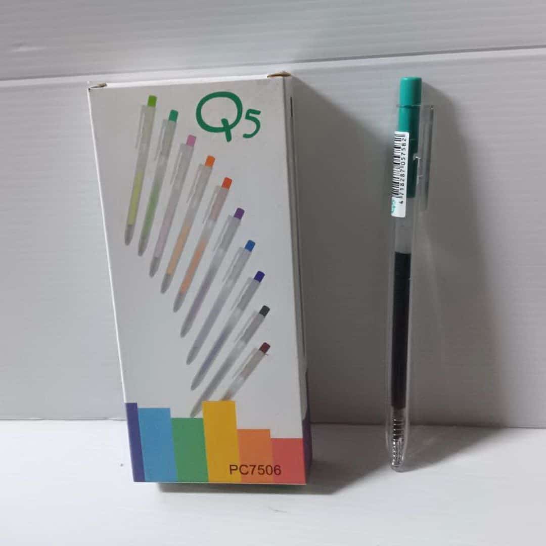 T0302G 筆樂Q5跳動中性筆 0.5mm 綠色