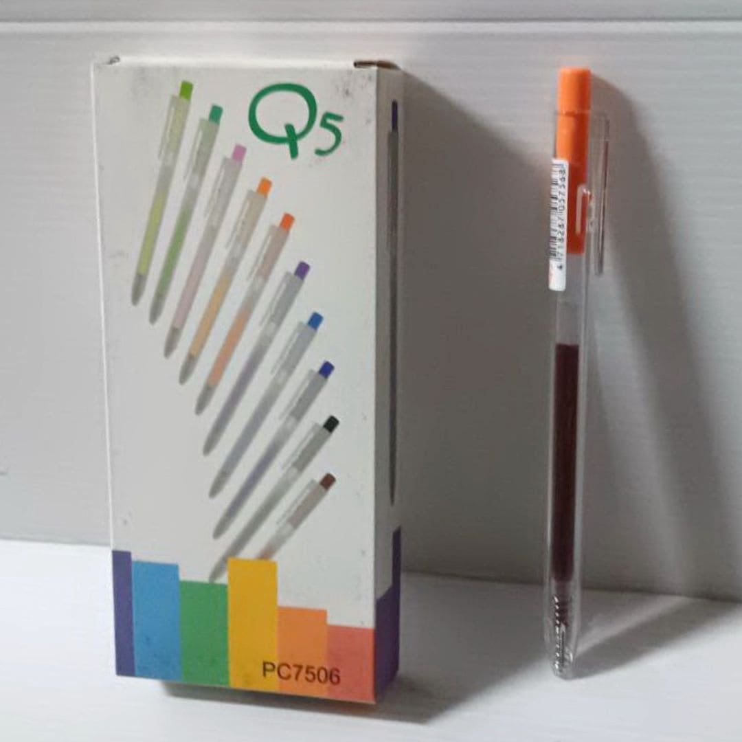 T0302O 筆樂Q5跳動中性筆 0.5mm 橘色