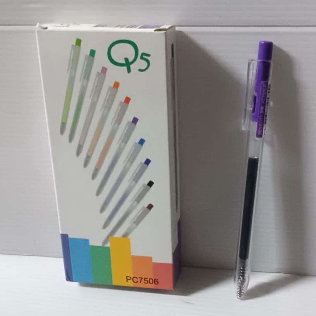 T0302P 筆樂Q5跳動中性筆 0.5mm 紫色