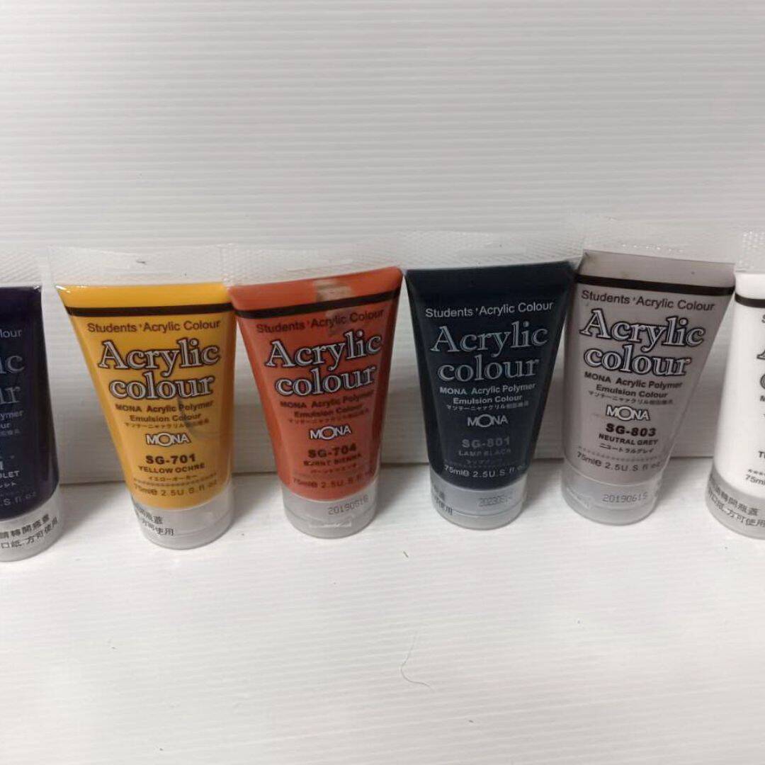 W103-601.701.704.801.803.901 大瓶壓克力 SG601 水彩紫-4 W103-601 MONA壓克力水彩 75ml 紫色