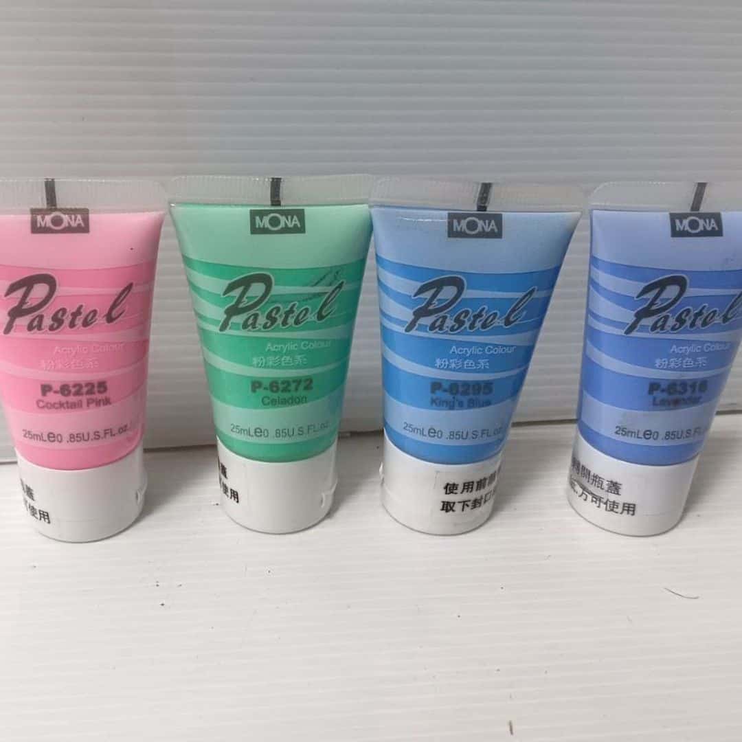 W104-6225.6272.6295.6316 粉彩壓克力顏料 P6225雞尾酒紅-4 W104-6225 MONA壓克力顏料 粉彩款 25ml 雞尾酒紅色