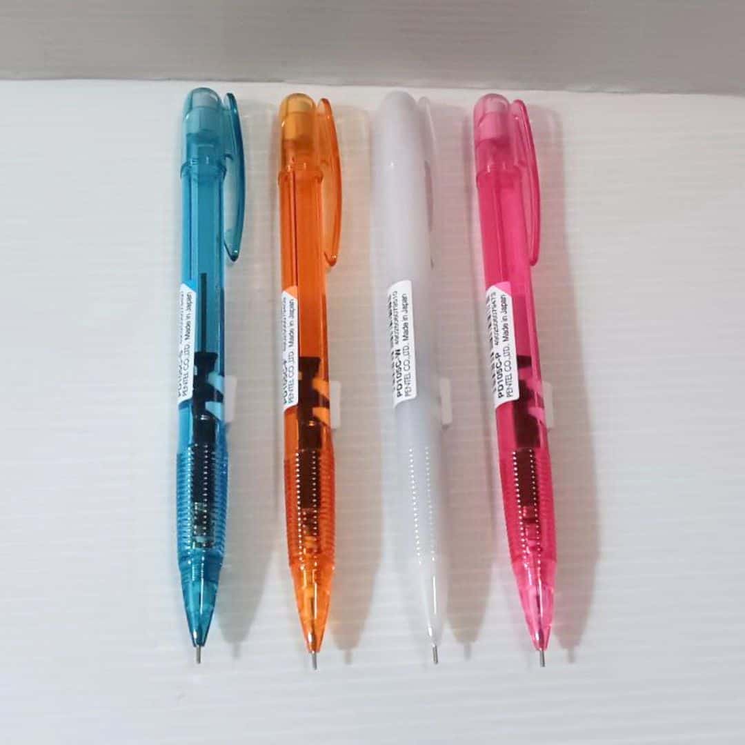 W6106E 飛龍自動鉛筆 側壓款 0.5mm 果凍紅色