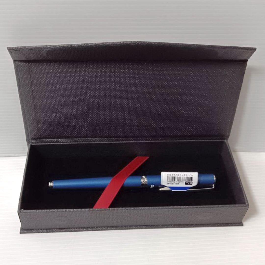 W61589G 飛龍金屬中性筆 0.7mm 黑墨 消光藍桿