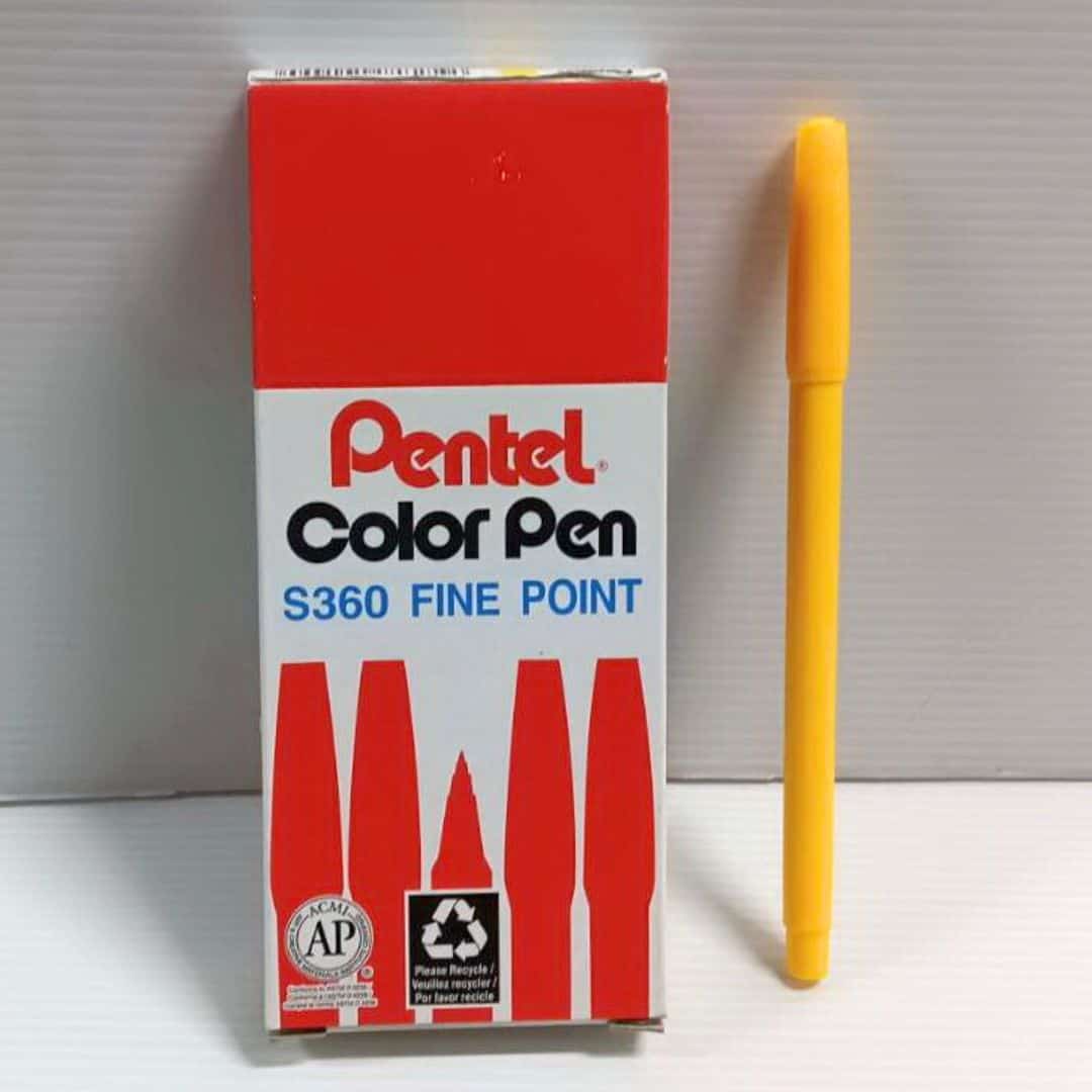 W6189-22 飛龍彩色簽字筆 黃色