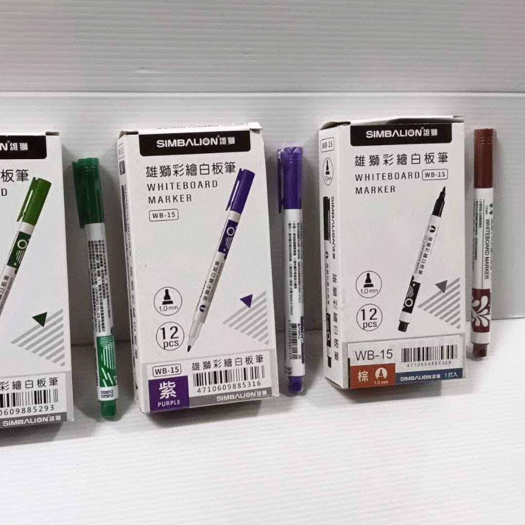 W71692D 雄獅彩繪白板筆 1.0mm 綠色