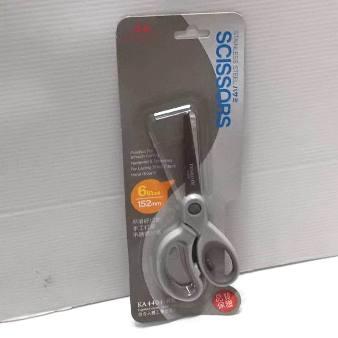 Y430380BK 筆樂雙色柄剪刀 6吋 黑色