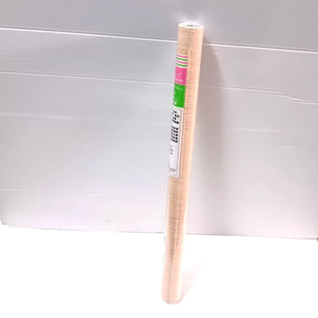 B52250C 吉自黏彩色貼布 淺木紋 45x200cm