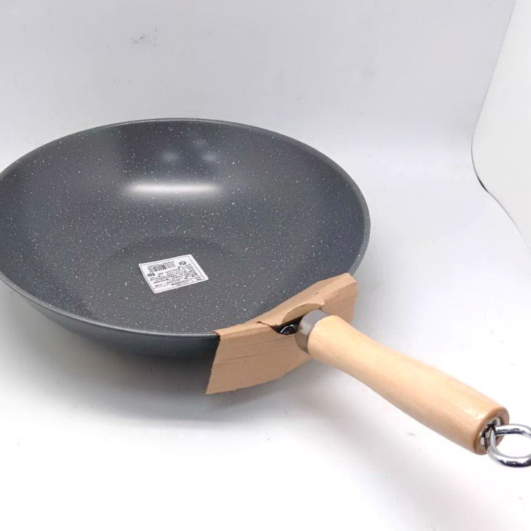 B89019 百樂龍木柄炒鍋 30cm