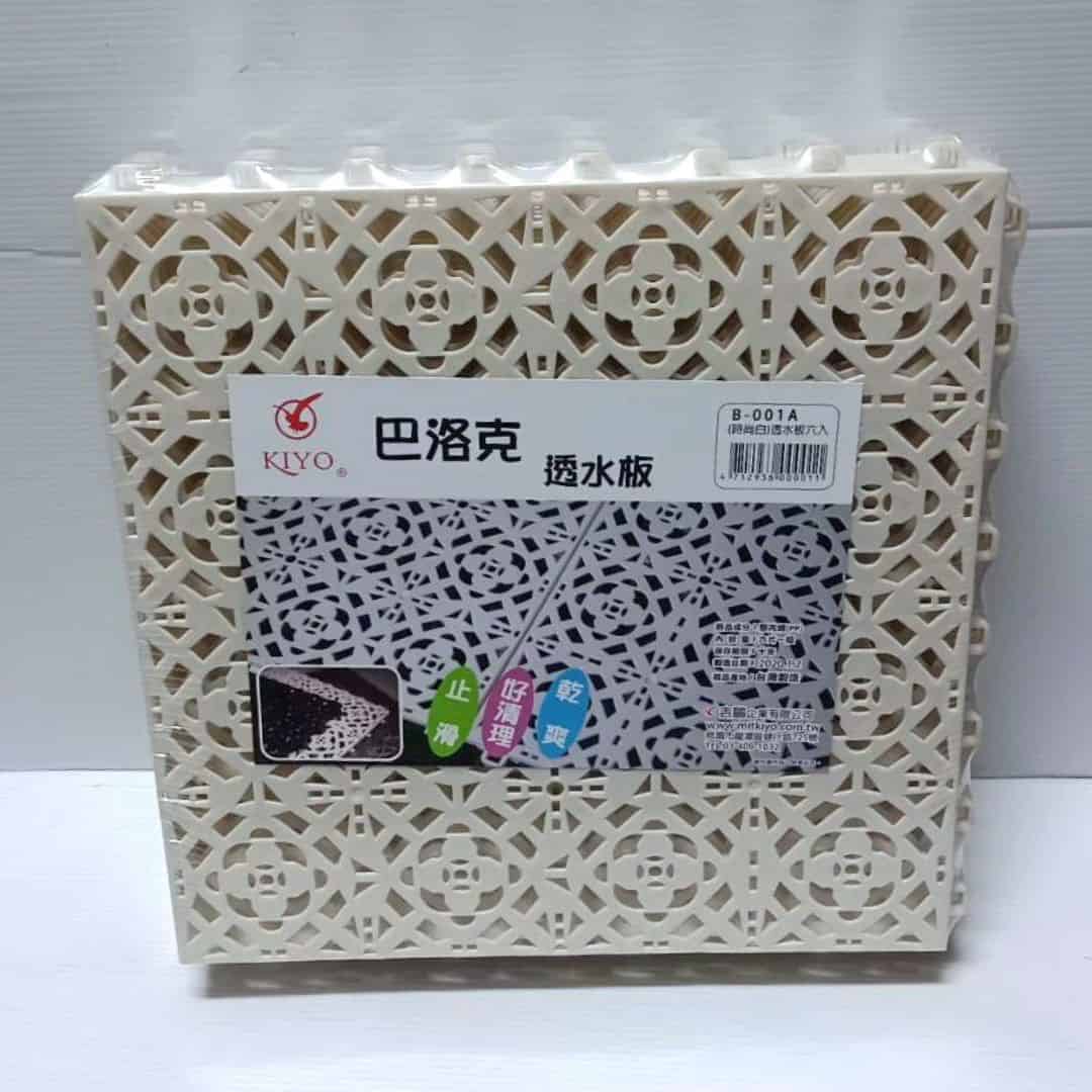 R2228A KIYO巴洛克透水板 30x30cm 白色 6入