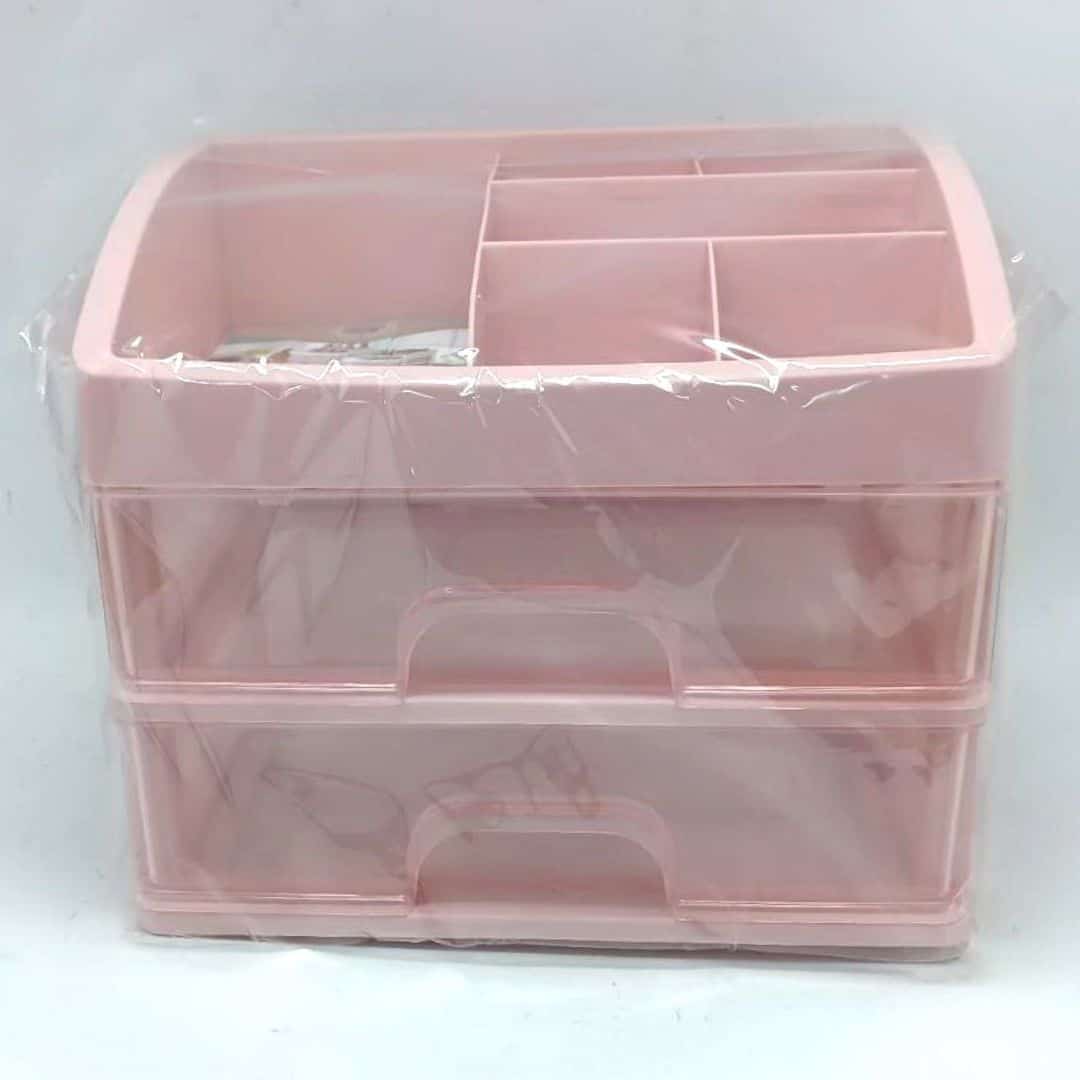 R86813 百樂龍簡約透明抽屜盒 2層+6格