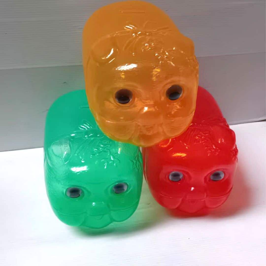 W3088 塑膠透明豬撲滿 大款 21cm