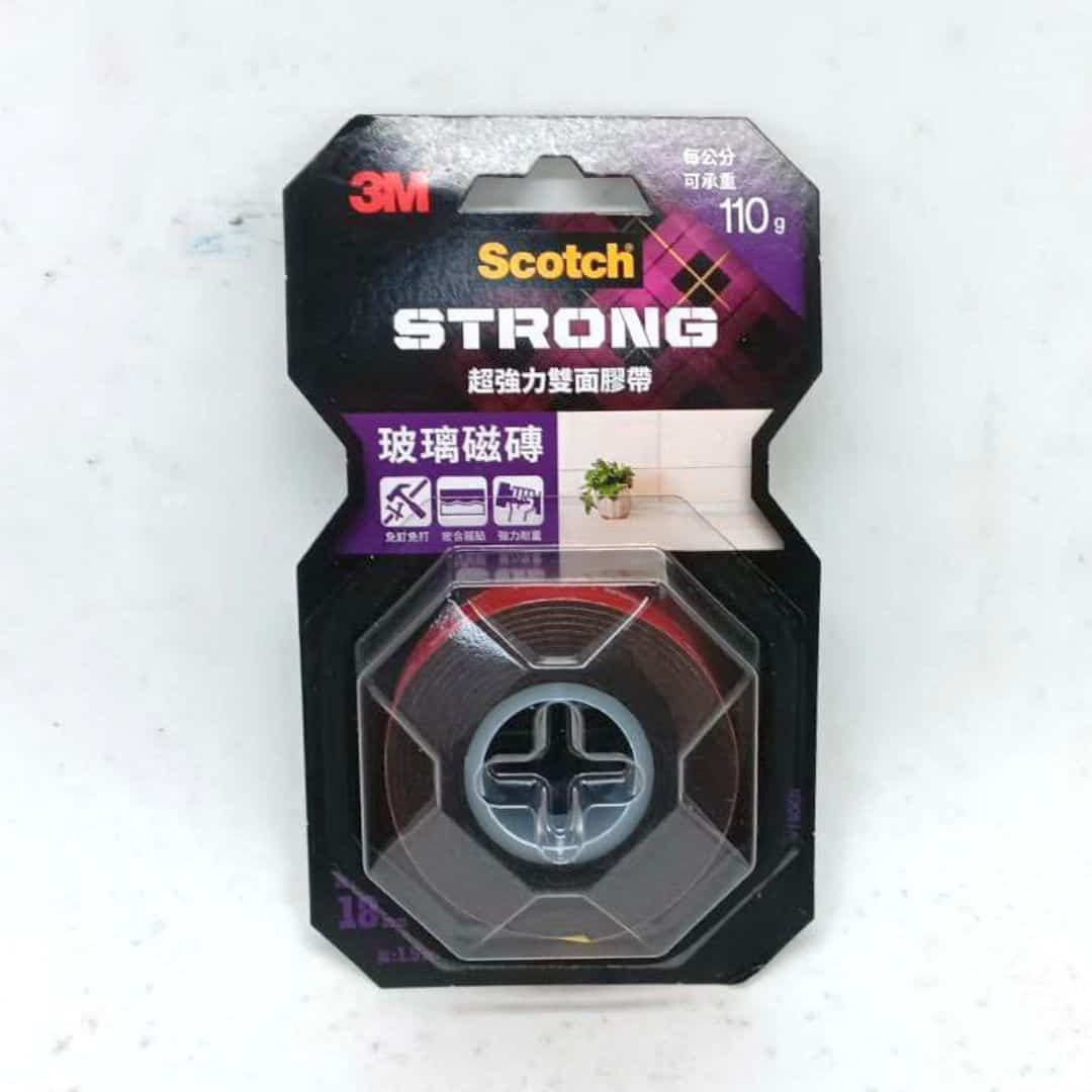 X3473M超強力雙面膠 玻璃．磁磚用 18mmx1.5m