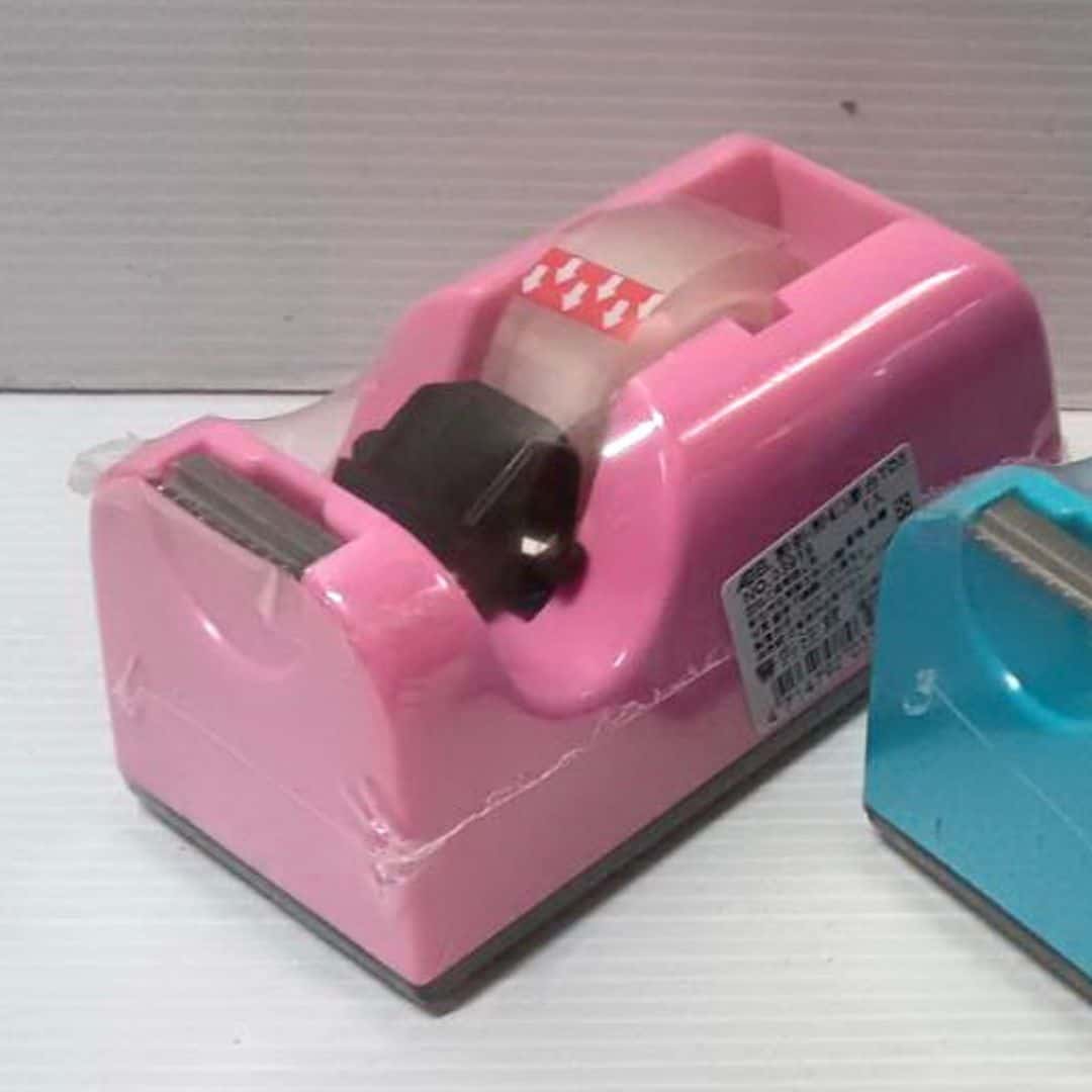 Y80003A 力大TD5迷你膠帶台 附膠帶 粉紅色