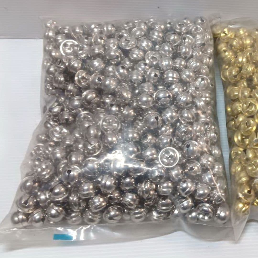 Y90002A 力大5分鈴鐺 18mm 銀色 500入