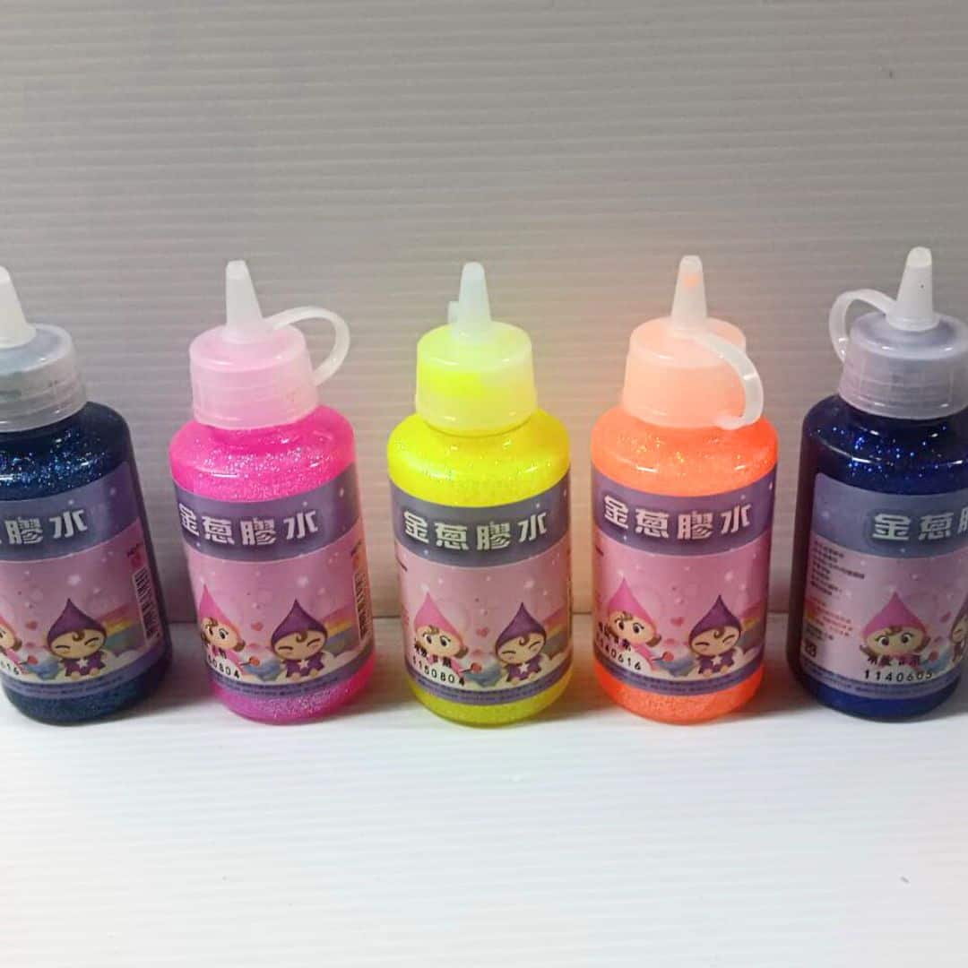 Y93099I 金蔥膠水 60g 橘色