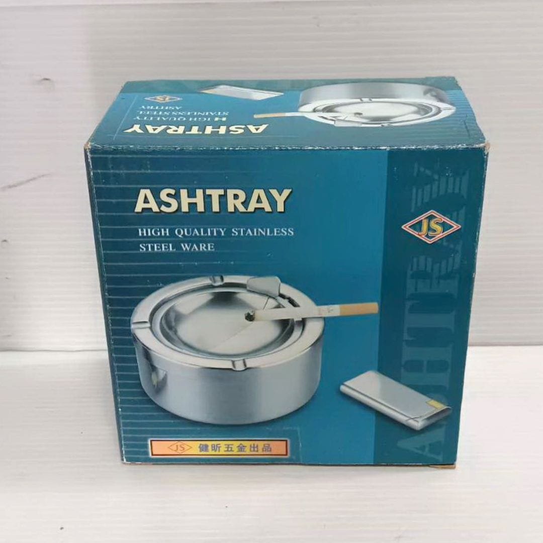 Z913 JS白鐵無煙煙灰缸 直徑12x7cm