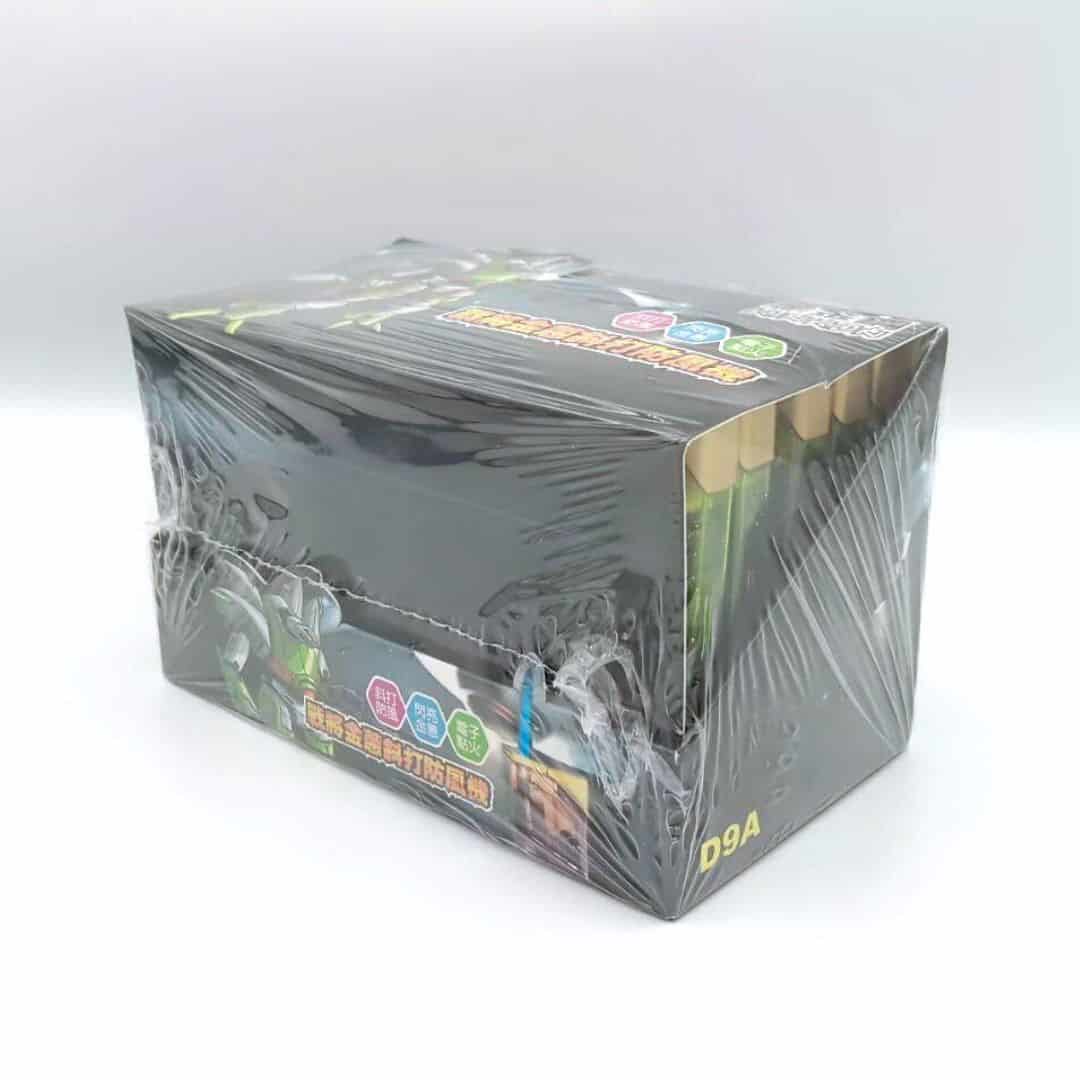 B1033 黑金鋼斜打防風機 戰將金蔥款 25入