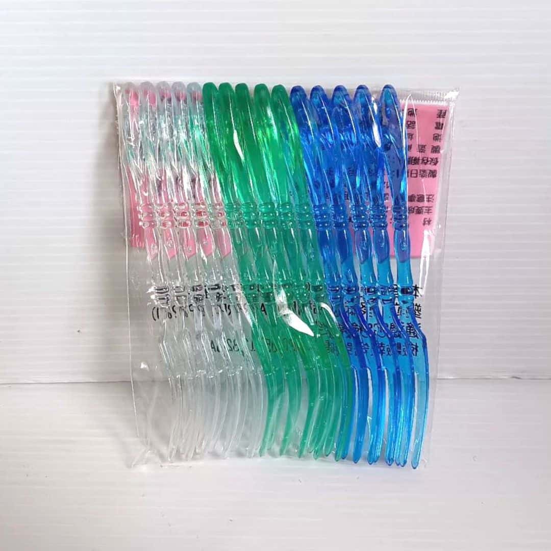 B21051 台灣俏妞彩色塑膠水果叉 15入