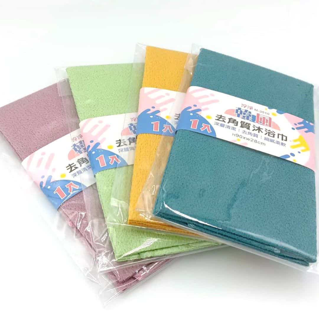 B241724 韓風去角質沐浴 M3510巾 90x28-3 B241724 淳淨韓風去角質沐浴巾 90x28cm
