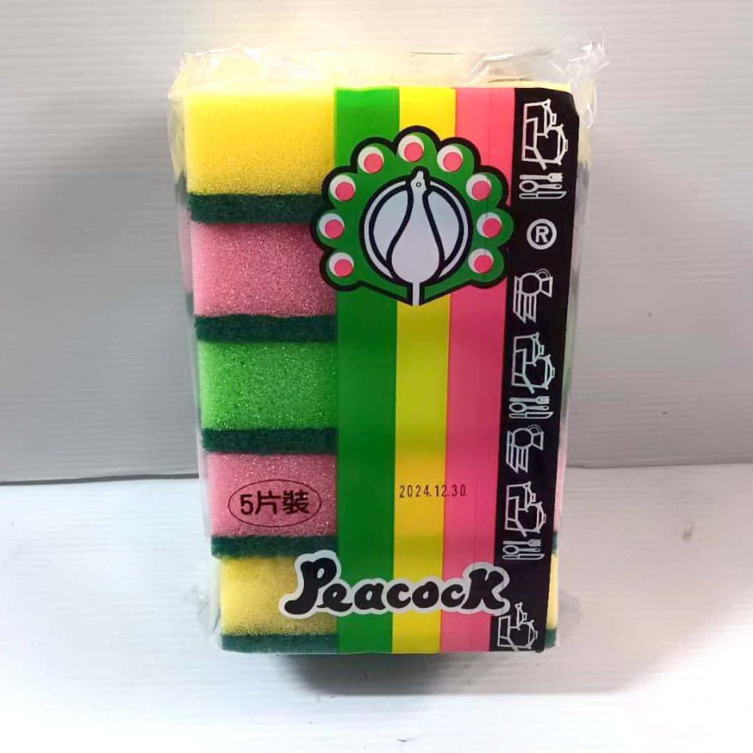 B24627 孔雀海棉菜瓜布 小