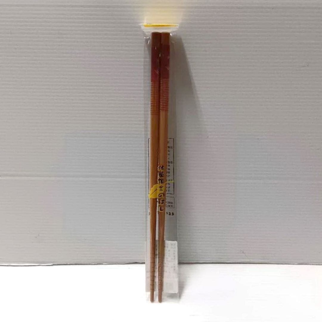 B58071 御膳箸原木印花成人筷 24cm