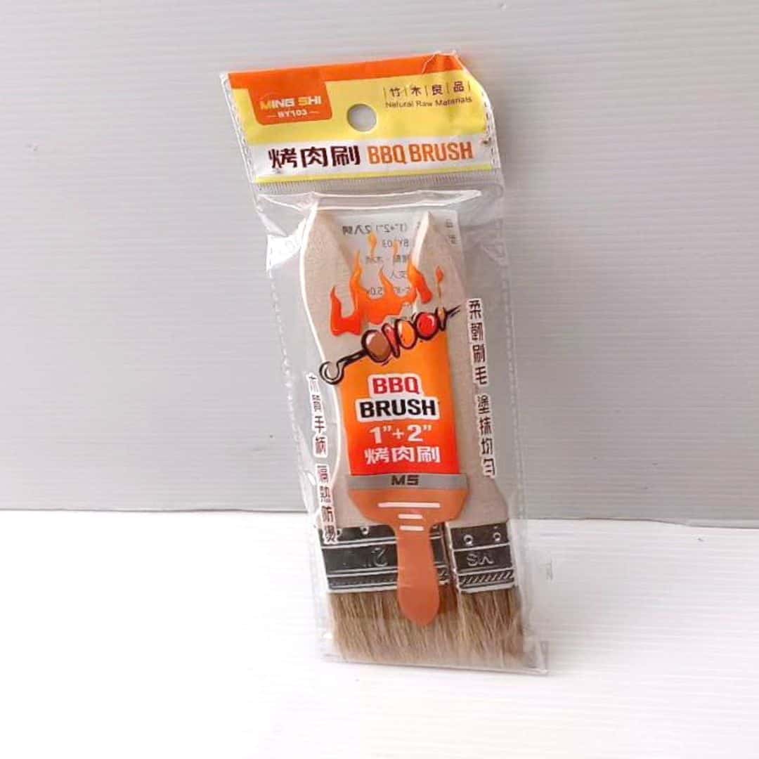 B60271 名仕1#+2#烤肉刷 17cm+18cm 2入