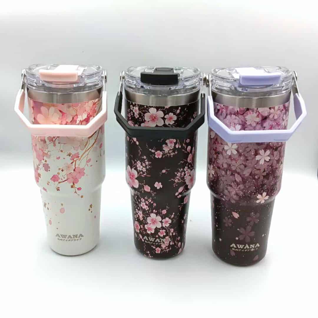 F18863 AWANA花語運動手提陶瓷杯 900ml