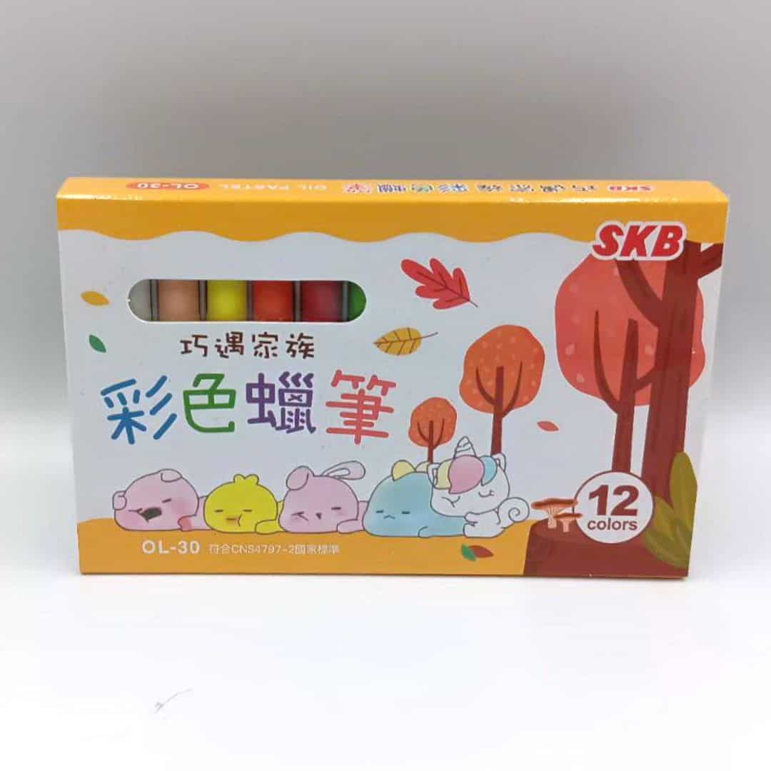 MOL30 SKB巧遇家族彩色蠟筆 12色組