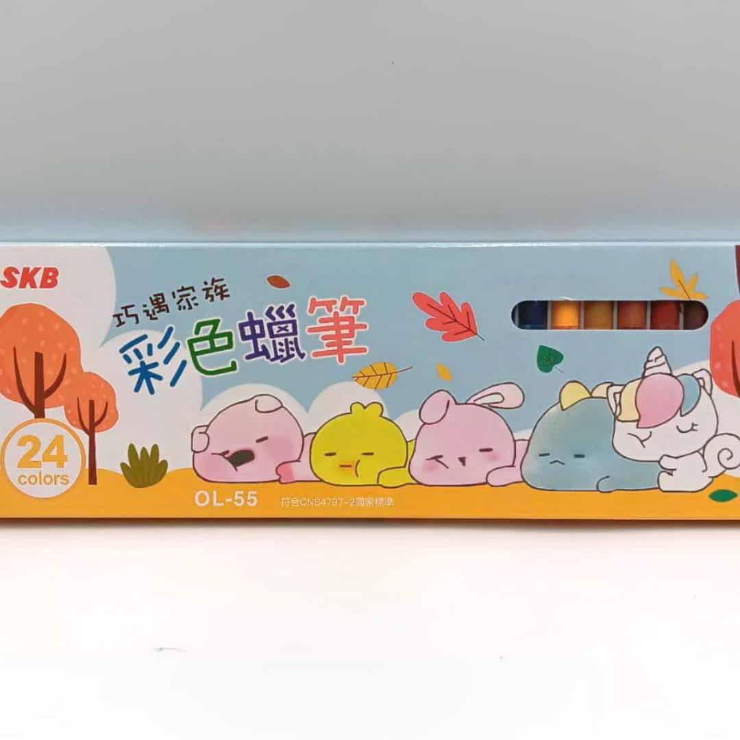 MOL55 SKB巧遇家族彩色蠟筆 24色組