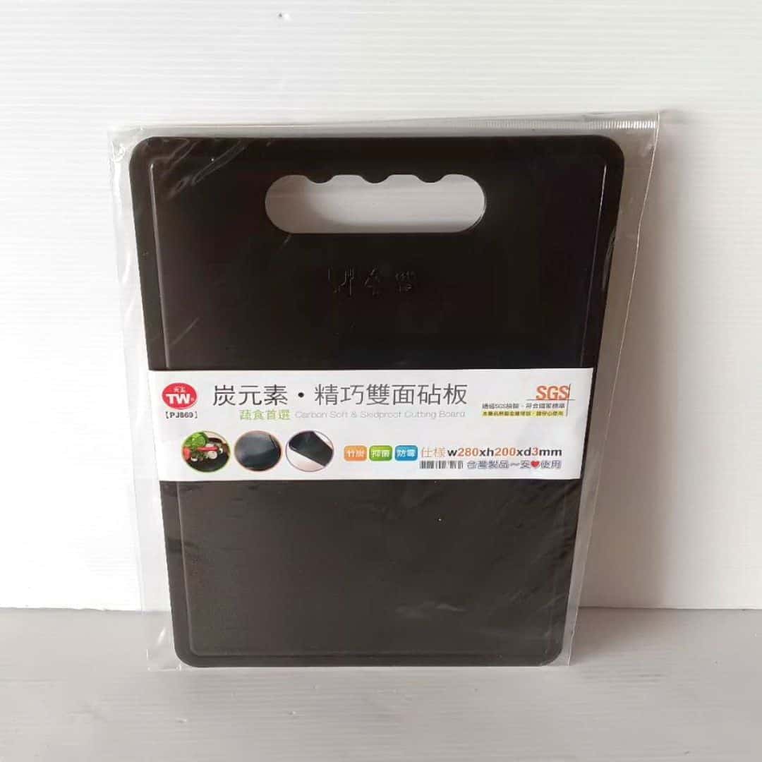 R3127 天王炭元素精巧雙面砧板 28x20x0.3cm